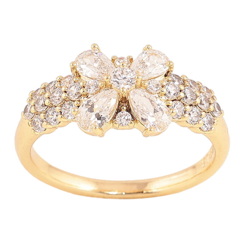 Каблучка Xuping колір Позолота 14K "Інкрустація кристалами" фото №1