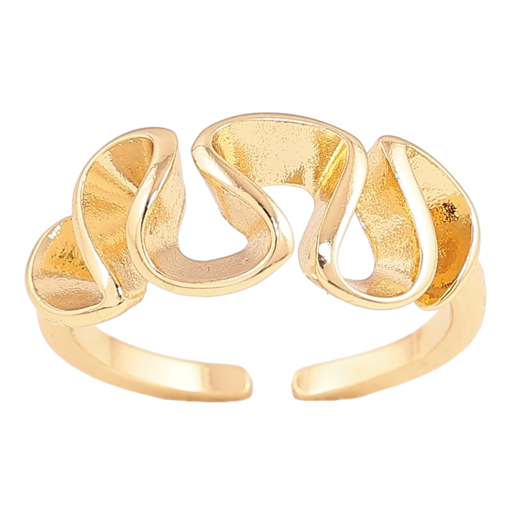 Каблучка Xuping колір Позолота 14K "Декоративний візерунок" фото №11 Каблучка Xuping колір Позолота 14K "Декоративний візерунок" фото №11