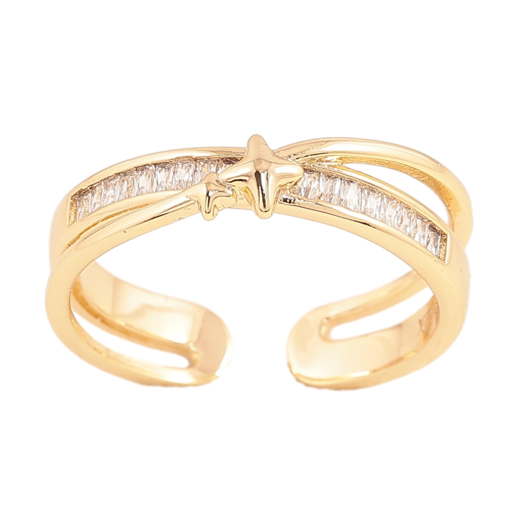 Кольцо Xuping цвет Позолота 14K "Узор с кристаллами" фото №17 Кольцо Xuping цвет Позолота 14K "Узор с кристаллами" фото №17