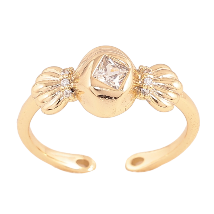 Кольцо Xuping цвет Позолота 14K "Узор с кристаллами" фото №9 Кольцо Xuping цвет Позолота 14K "Узор с кристаллами" фото №9