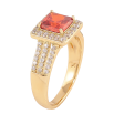 Кольцо Xuping цвет Позолота 14K "Красный кристалл в обрамлении" фото №2 Кольцо Xuping цвет Позолота 14K "Красный кристалл в обрамлении" фото №2