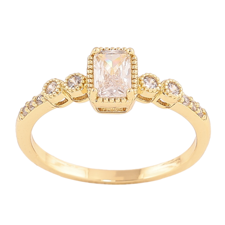 Кольцо Xuping цвет Позолота 14K "Узор с кристаллами" фото №19