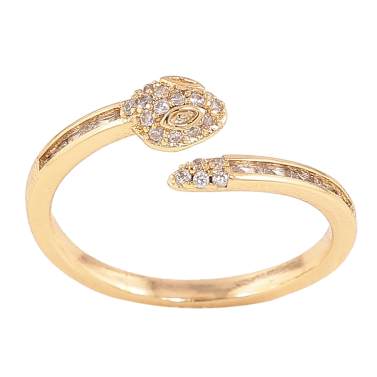 Каблучка Xuping колір Позолота 14K "Змія" фото №9 Каблучка Xuping колір Позолота 14K "Змія" фото №9