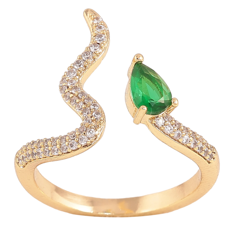 Кольцо Xuping цвет Позолота 14K "Декоративная змейка" фото №1