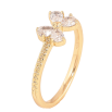 Кольцо Xuping цвет Позолота 14K "Кристальный бант" фото №2 Кольцо Xuping цвет Позолота 14K "Кристальный бант" фото №2