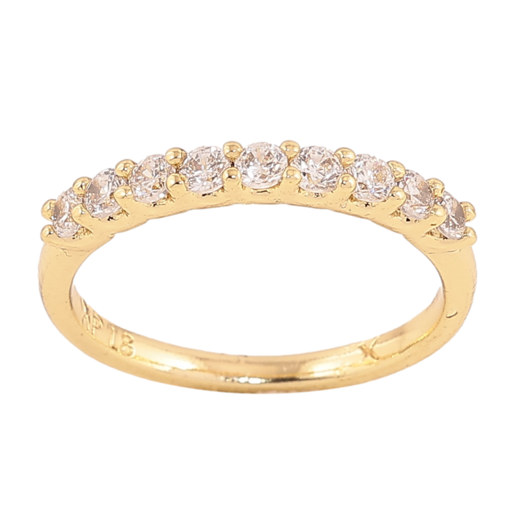 Кольцо Xuping цвет Позолота 14K "Дорожка кристаллов" фото №10