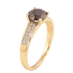 Кольцо Xuping цвет Позолота 14K "Узор с черным кристаллом" фото №2 Кольцо Xuping цвет Позолота 14K "Узор с черным кристаллом" фото №2