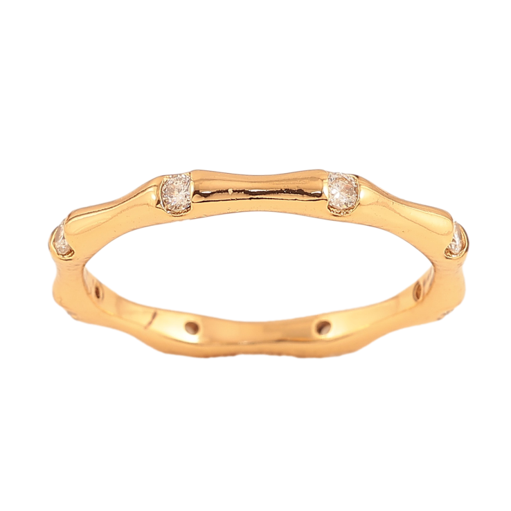 Кольцо Xuping цвет Позолота 18K "Узор с кристаллами" фото №22