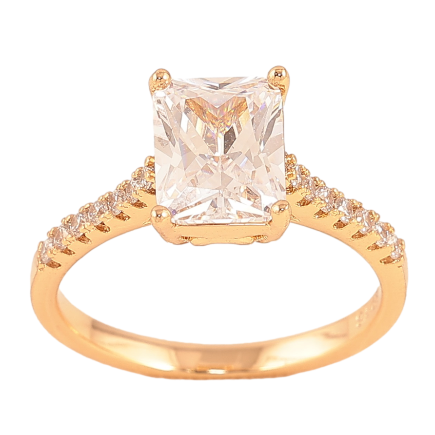 Каблучка Xuping колір Позолота 18K "Кристал" фото №1 Каблучка Xuping колір Позолота 18K "Кристал" фото №1