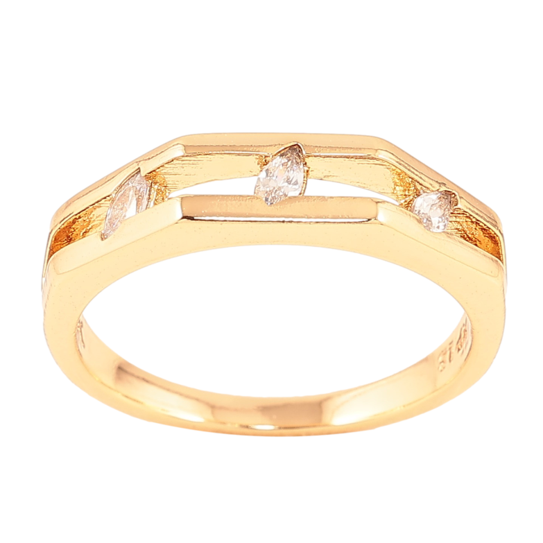 Кольцо Xuping цвет Позолота 18K "Узор с кристаллами" фото №1 Кольцо Xuping цвет Позолота 18K "Узор с кристаллами" фото №1