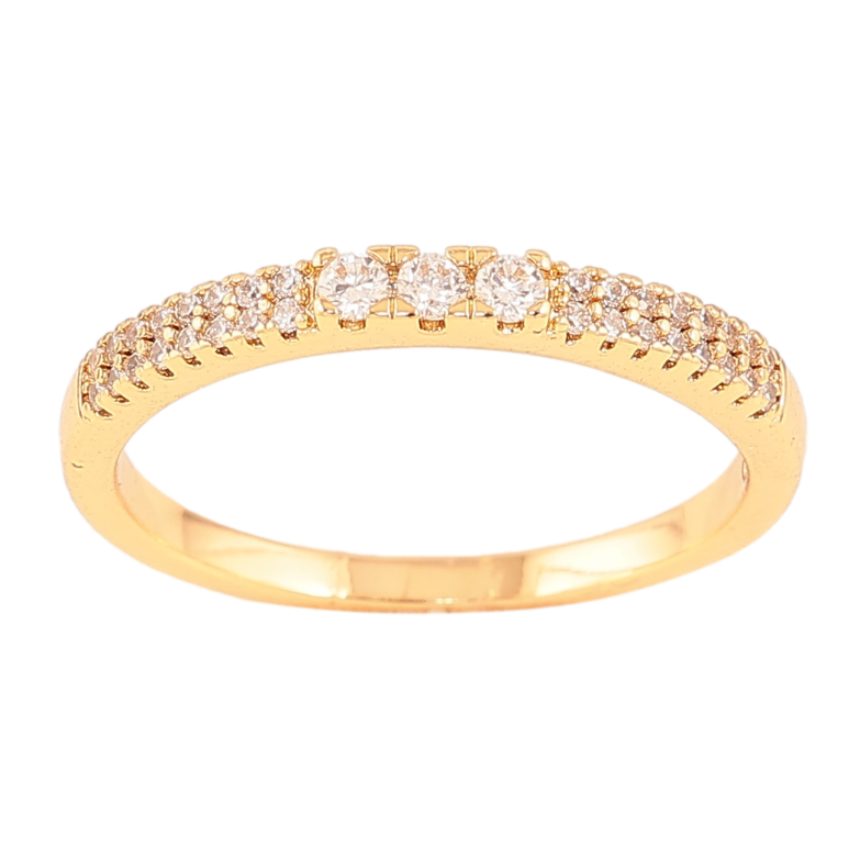 Каблучка Xuping колір Позолота 18K "Інкрустацією кристалами" фото №4