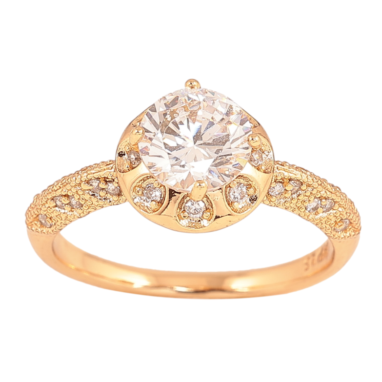 Каблучка Xuping колір Позолота 18K "Інкрустація кристалами" фото №1 Каблучка Xuping колір Позолота 18K "Інкрустація кристалами" фото №1