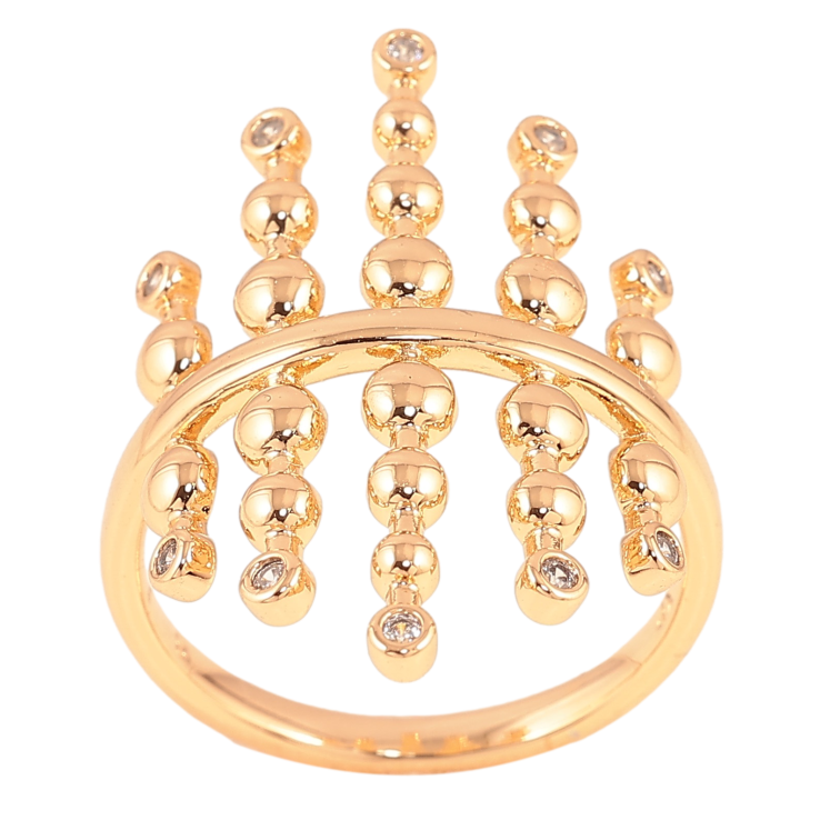 Кольцо Xuping цвет Позолота 18K "Декоративный узор" фото №7 Кольцо Xuping цвет Позолота 18K "Декоративный узор" фото №7