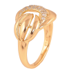 Кольцо Xuping цвет Позолота 18K "Узор с кристаллами" фото №2 Кольцо Xuping цвет Позолота 18K "Узор с кристаллами" фото №2