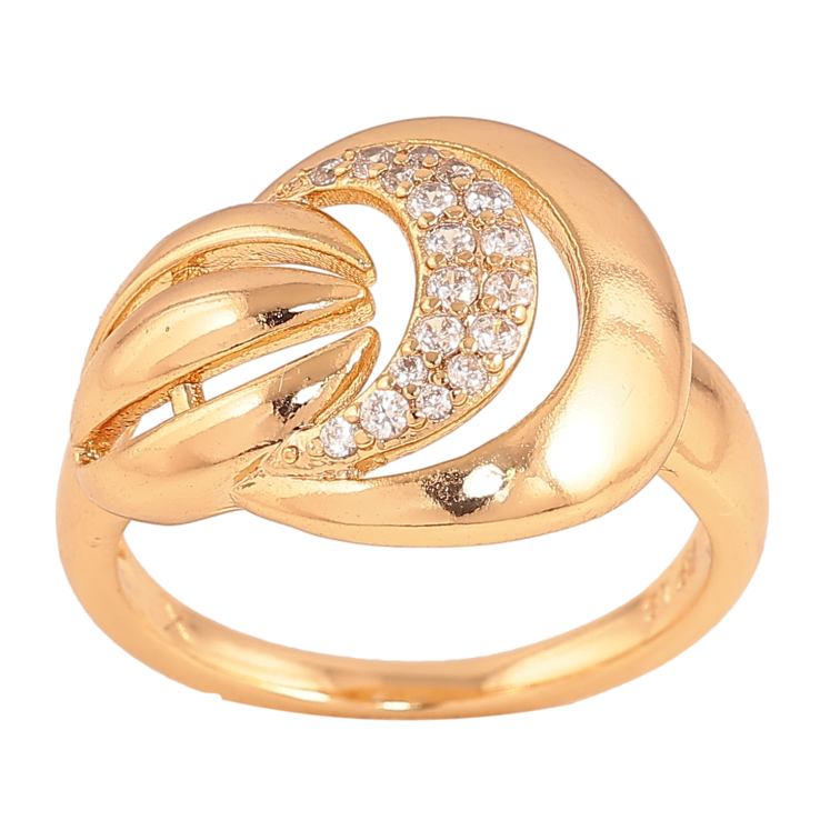 Кольцо Xuping цвет Позолота 18K "Узор с кристаллами" фото №11 Кольцо Xuping цвет Позолота 18K "Узор с кристаллами" фото №11
