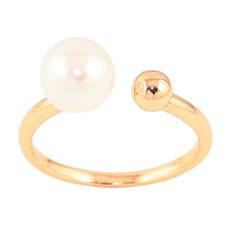 Кольцо Xuping цвет Позолота 18K "Жемчужина с шариком"  фото №2