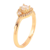 Кольцо Xuping цвет Позолота 18K "Узор с кристаллами" фото №2 Кольцо Xuping цвет Позолота 18K "Узор с кристаллами" фото №2