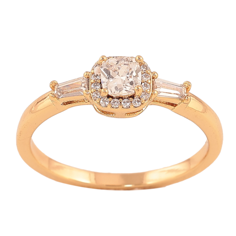 Каблучка Xuping колір Позолота 18K "Візерунок з кристалами" фото №6 Каблучка Xuping колір Позолота 18K "Візерунок з кристалами" фото №6