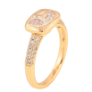 Кольцо Xuping цвет Позолота 18K "Кристальный блеск" фото №2