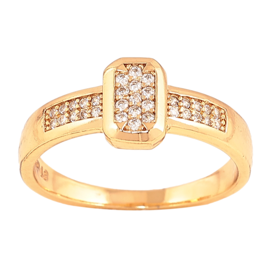 Каблучка Xuping колір Позолота 18K "Інкрустація кристалами" фото №1 Каблучка Xuping колір Позолота 18K "Інкрустація кристалами" фото №1