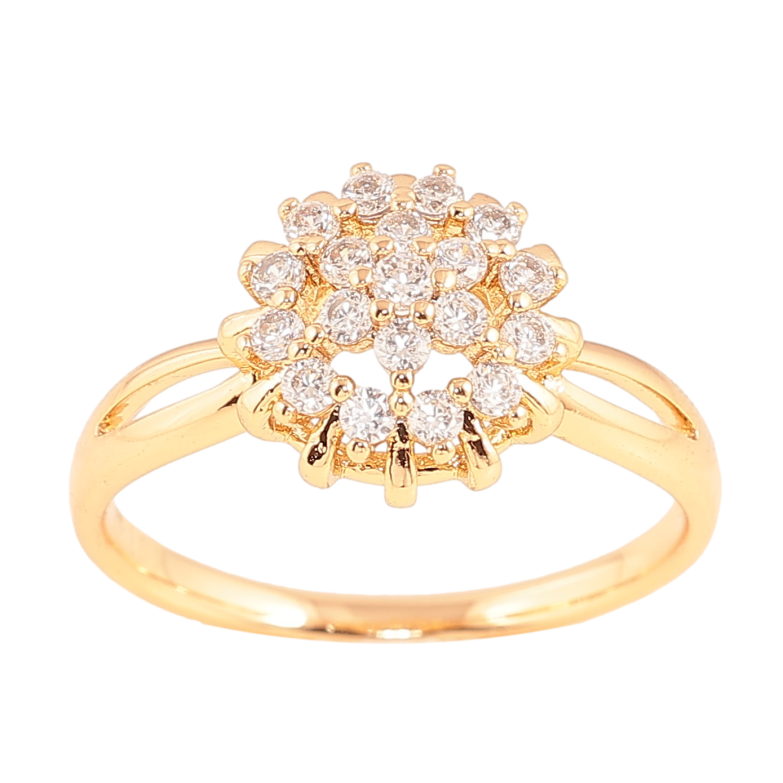 Каблучка Xuping колір Позолота 18K "Інкрустація кристалами" фото №1 Каблучка Xuping колір Позолота 18K "Інкрустація кристалами" фото №1