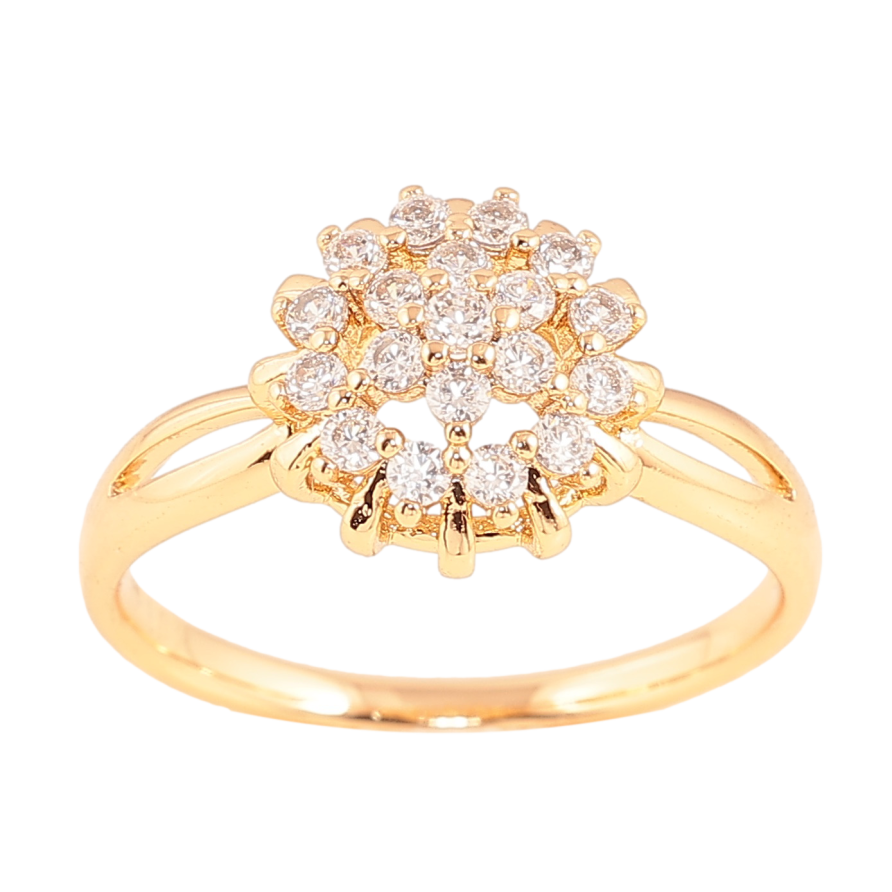 Каблучка Xuping колір Позолота 18K "Інкрустація кристалами" фото №1 Каблучка Xuping колір Позолота 18K "Інкрустація кристалами" фото №1