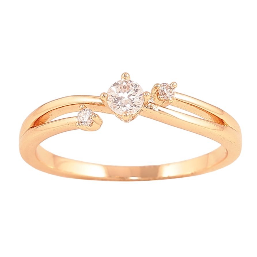 Каблучка Xuping колір Позолота 18K "Візерунок з кристалами" фото №1 Каблучка Xuping колір Позолота 18K "Візерунок з кристалами" фото №1