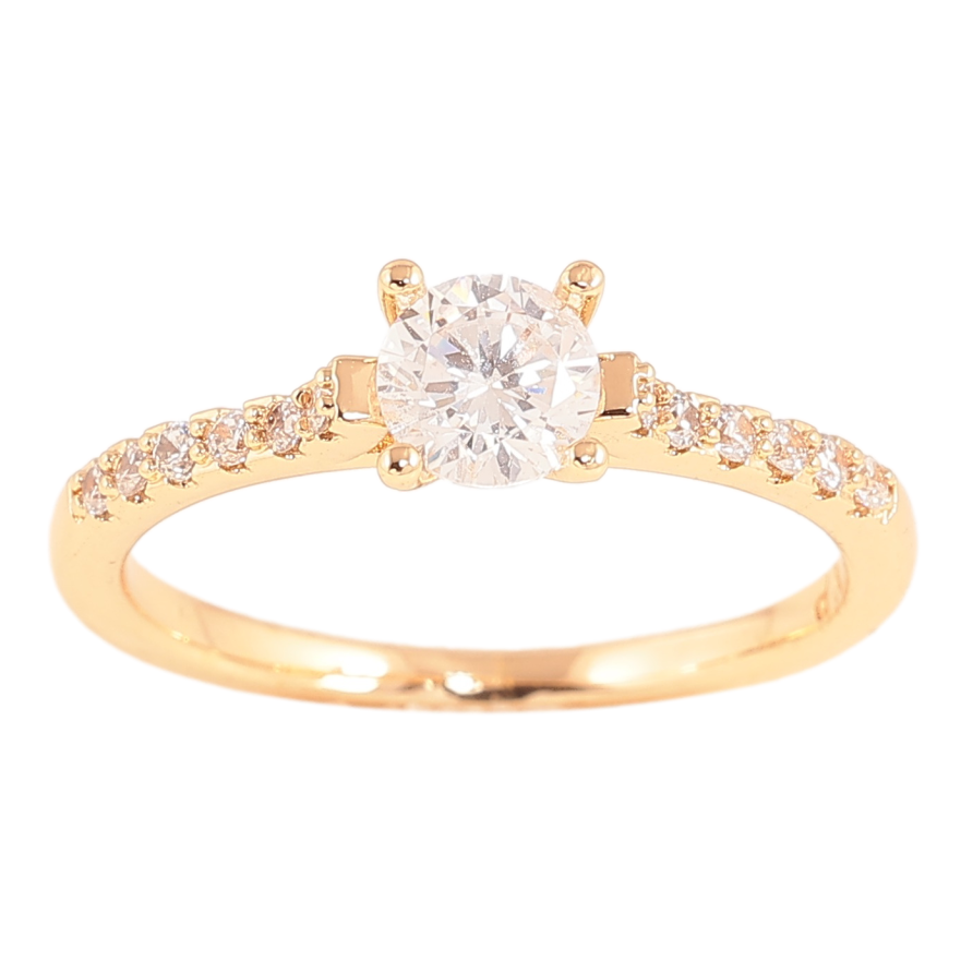 Кольцо Xuping цвет Позолота 18K "Кристалл" ø 5.5мм фото №1