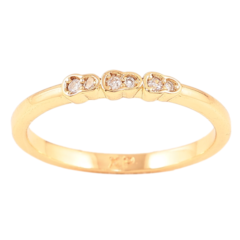 Кольцо Xuping цвет Позолота 18K "Узор с кристаллами" фото №1 Кольцо Xuping цвет Позолота 18K "Узор с кристаллами" фото №1