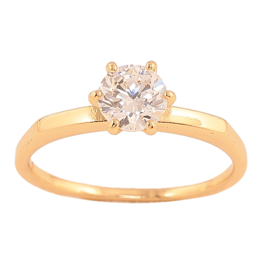 Кольцо Xuping цвет Позолота 18K "Кристалл" ø 6мм фото №1 Кольцо Xuping цвет Позолота 18K "Кристалл" ø 6мм фото №1