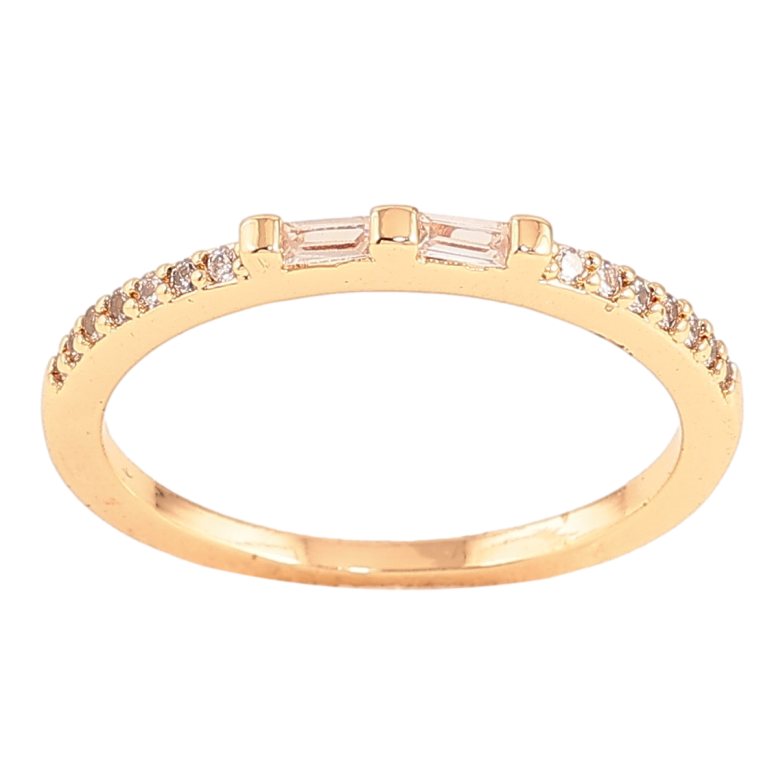 Кольцо Xuping цвет Позолота 18K "Дорожка кристаллов"  фото №1