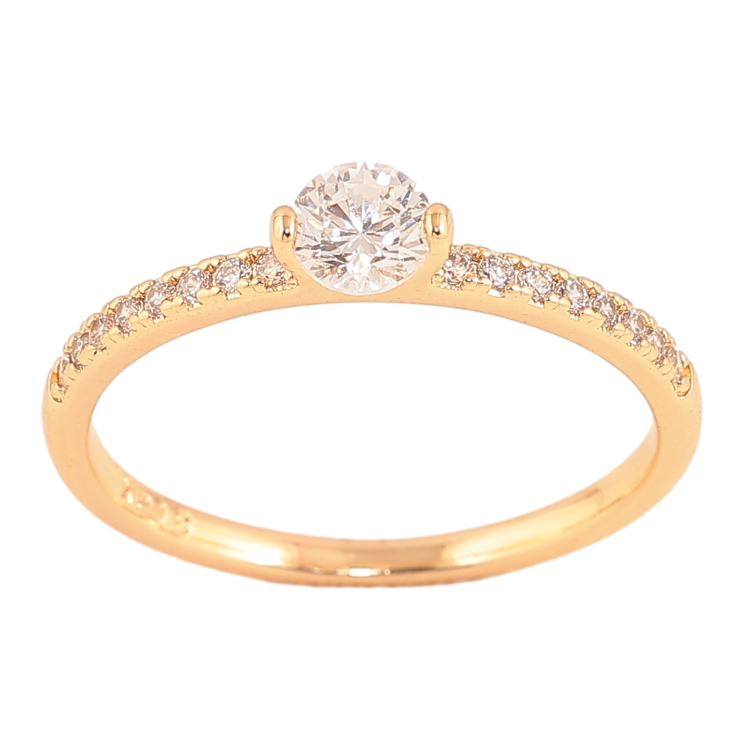 Кольцо Xuping цвет Позолота 18K "Узор с кристаллами" фото №6 Кольцо Xuping цвет Позолота 18K "Узор с кристаллами" фото №6