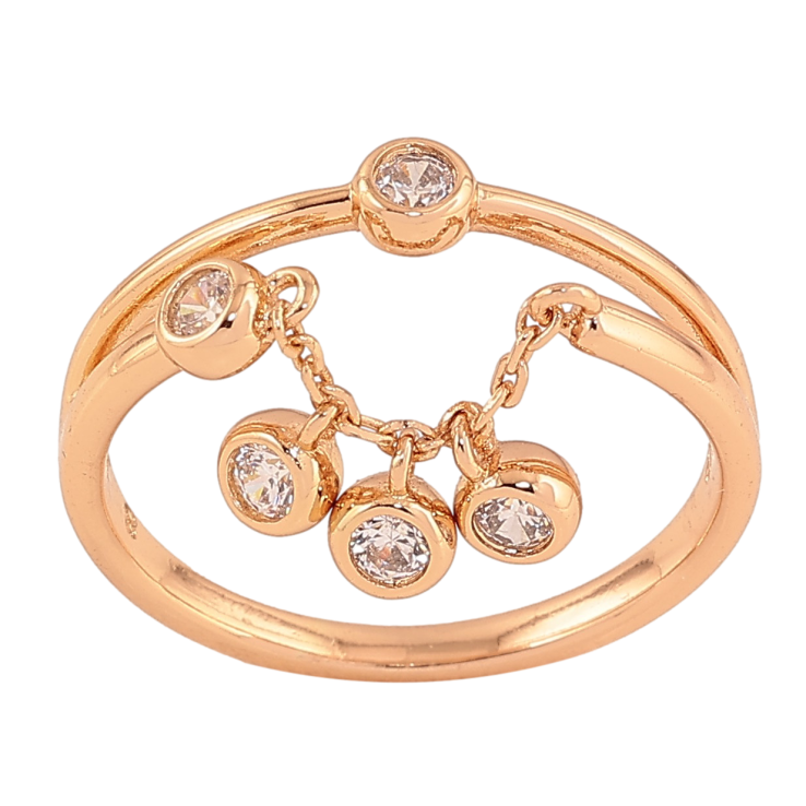 Кольцо Xuping цвет Позолота 18K "Подвеска с кристаллами"  фото №22