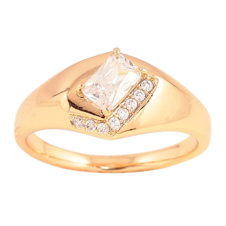 Кольцо Xuping цвет Позолота 18K "Узор с кристаллами" фото №14