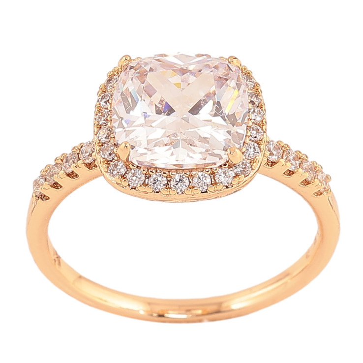 Кольцо Xuping цвет Позолота 18K "Кристальный блеск"  фото №24