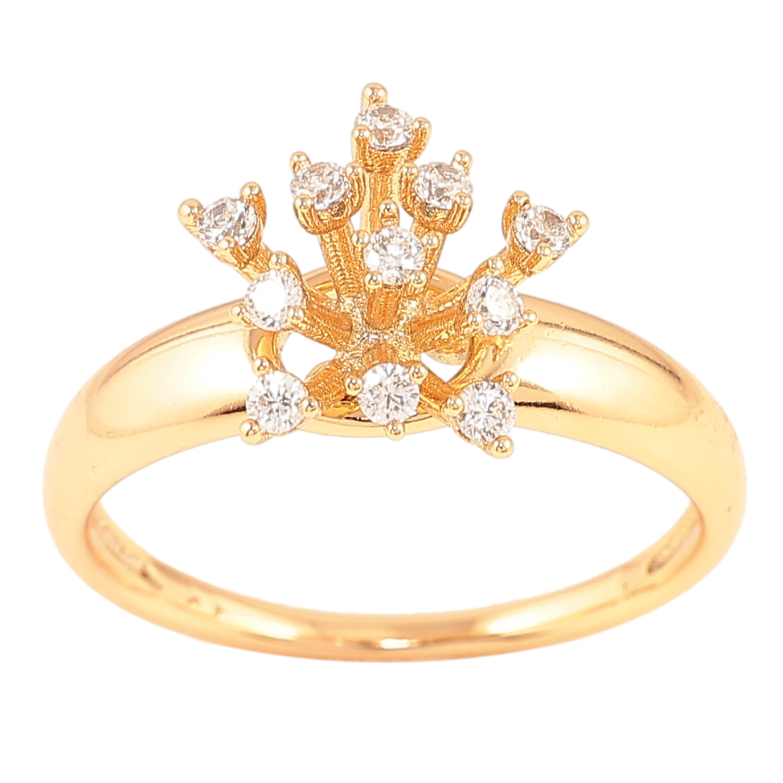 Каблучка Xuping колір Позолота 18K "Кристальна зірочка" фото №1