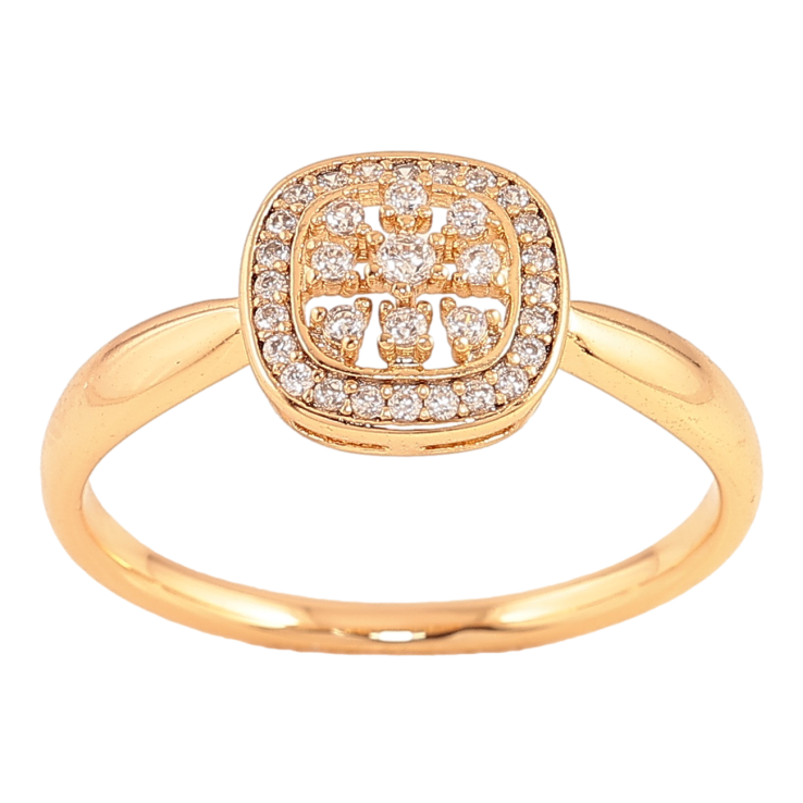 Каблучка Xuping колір Позолота 18K "Візерунок з кристалами" фото №18 Каблучка Xuping колір Позолота 18K "Візерунок з кристалами" фото №18