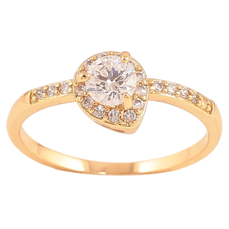 Каблучка Xuping колір Позолота 18K "Візерунок з кристалами" фото №7 Каблучка Xuping колір Позолота 18K "Візерунок з кристалами" фото №7