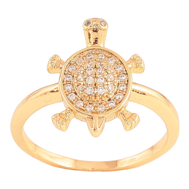 Каблучка Xuping колір Позолота 18K "Черепаха" фото №5