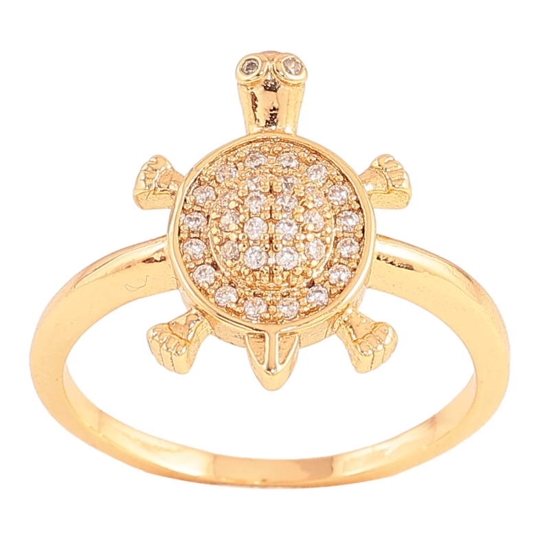 Каблучка Xuping колір Позолота 18K "Черепаха" фото №1