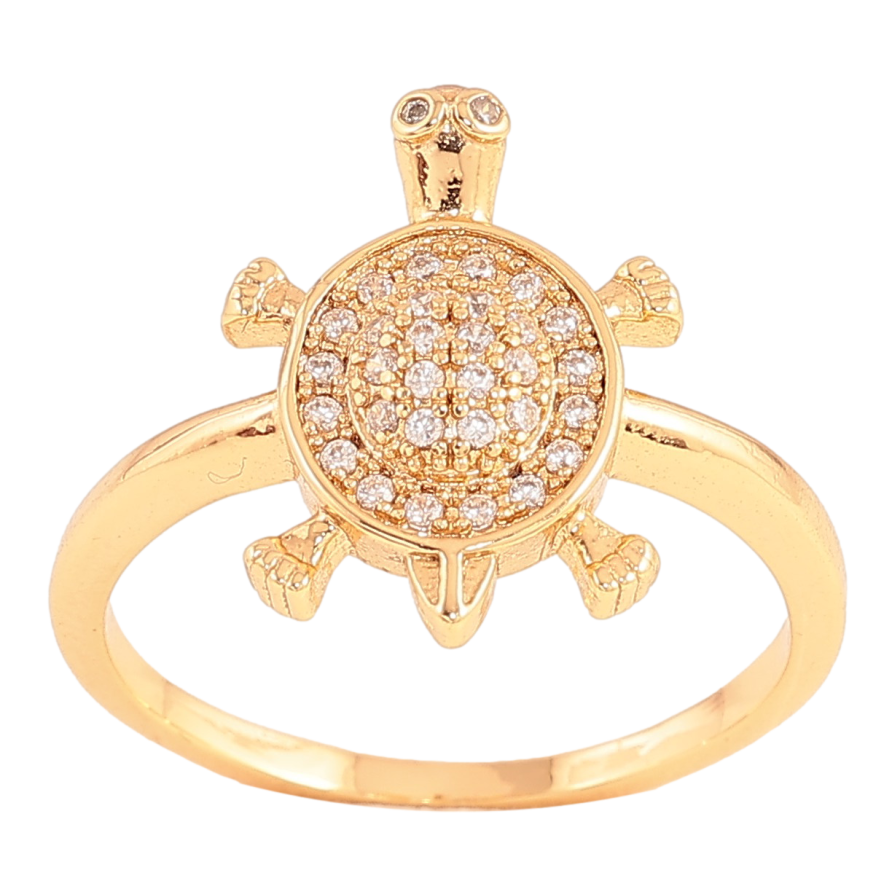 Каблучка Xuping колір Позолота 18K "Черепаха" фото №1