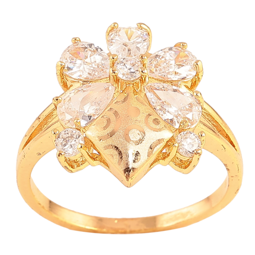 Кольцо Xuping цвет Позолота 18K "Узор напылением с кристаллами" фото №1 Кольцо Xuping цвет Позолота 18K "Узор напылением с кристаллами" фото №1