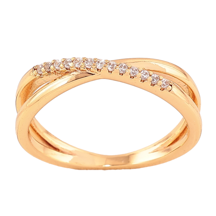 Кольцо Xuping цвет Позолота 18K "Узор с кристаллами"  фото №14