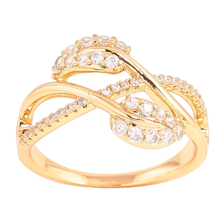 Кольцо Xuping цвет Позолота 18K "Узор с инкрустацией кристаллами" фото №18