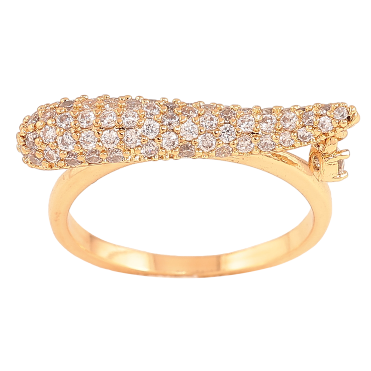 Каблучка Xuping колір Позолота 18K "Інкрустація кристалами" фото №12