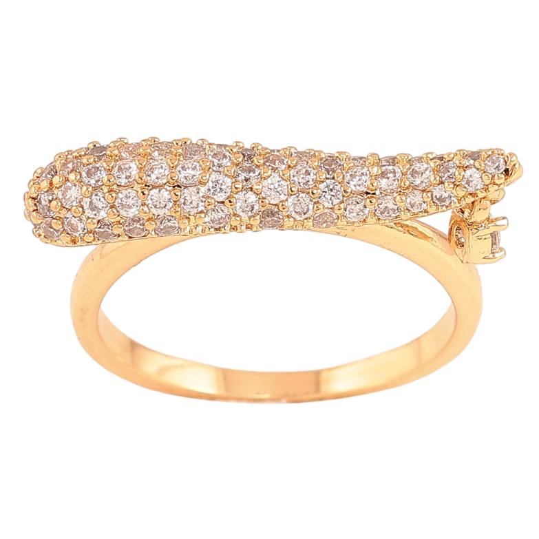 Каблучка Xuping колір Позолота 18K "Інкрустація кристалами" фото №1 Каблучка Xuping колір Позолота 18K "Інкрустація кристалами" фото №1