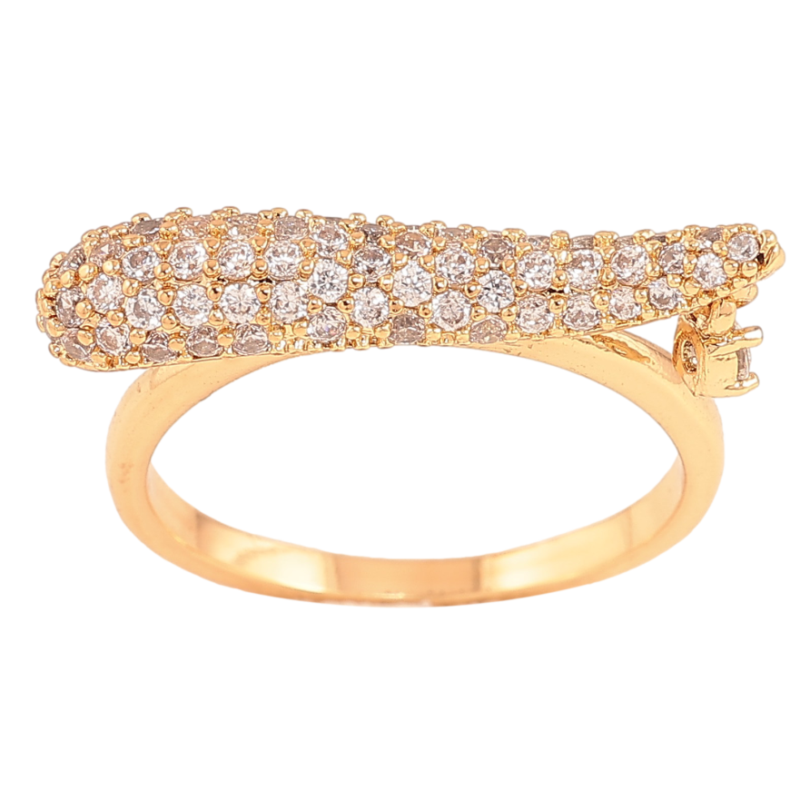 Каблучка Xuping колір Позолота 18K "Інкрустація кристалами" фото №1 Каблучка Xuping колір Позолота 18K "Інкрустація кристалами" фото №1