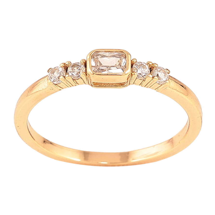 Каблучка Xuping колір Позолота 18K "Візерунок з кристалами" фото №1 Каблучка Xuping колір Позолота 18K "Візерунок з кристалами" фото №1