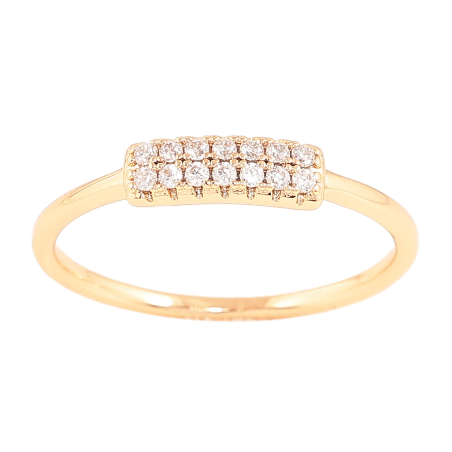 Кольцо Xuping цвет Позолота 18K "Узор с кристаллами" фото №1