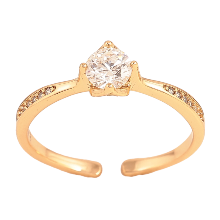 Кольцо Xuping цвет Позолота 18K "Узор с кристаллами" фото №22